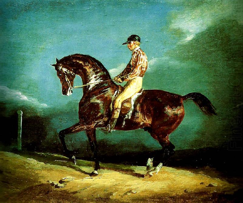 jockey montant un cheval de course, charles emile callande